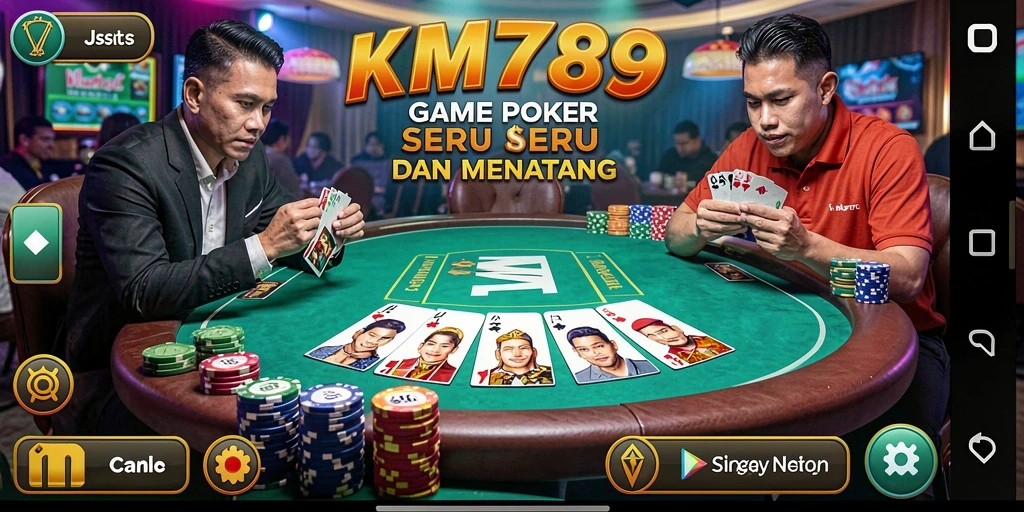 Tampilan gameplay menarik dalam aplikasi KM789 yang mendebarkan.