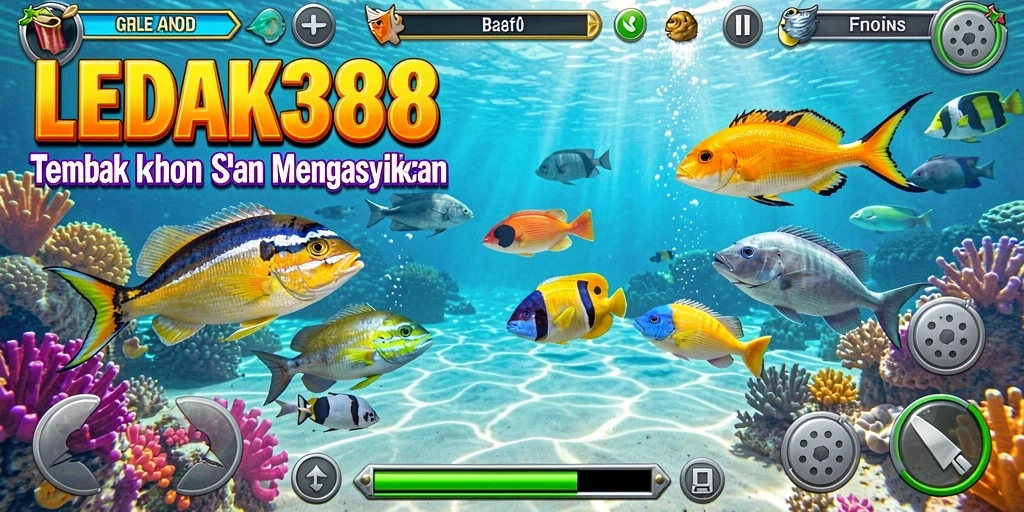 Tampilan gameplay Tembak Ikan yang seru dan menarik.