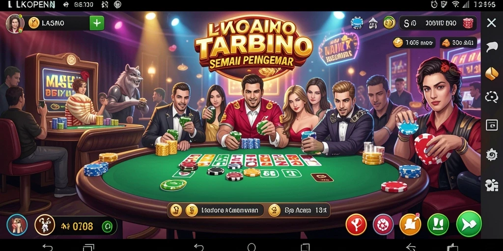 Tampilan permainan Kasino yang menarik dan interaktif.