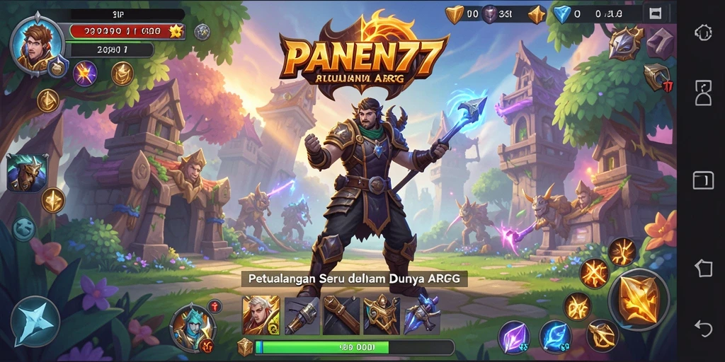 Tampilan gameplay ARPG yang mendebarkan dari PANEN77.